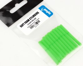 Soft Foam Cylinders, Chartreuse, 4 mm